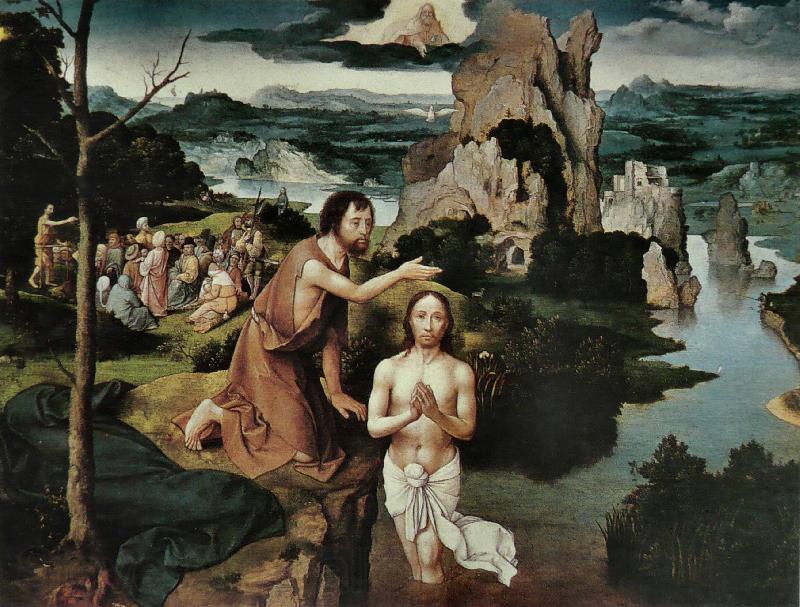 Joachim Patinir Le Bapteme du Christ